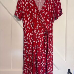 Red poppy dress
